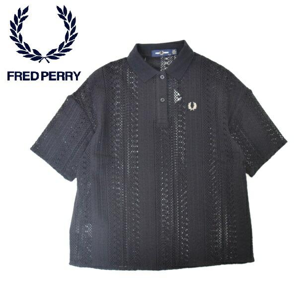 レディース　Fred Perry　フレッドペリー　レースポロシャツ　Lace Polo Shirt　...