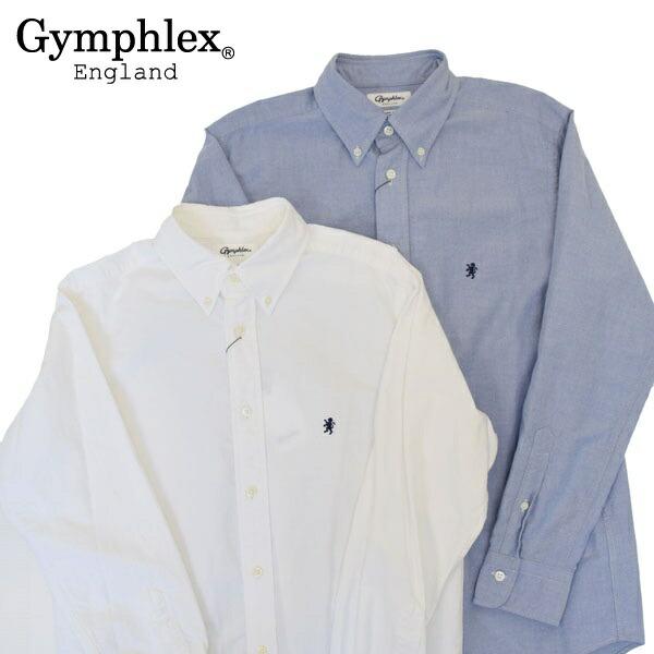 【2025年 S/S】メンズ　Gymphlex　ジムフレックス　長袖　オックスフォードボタンダウンシ...