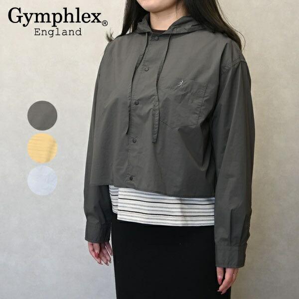 【2026年 S/S】Gymphlex  ジムフレックス ナイロンフードシャツジャケット アウター ...