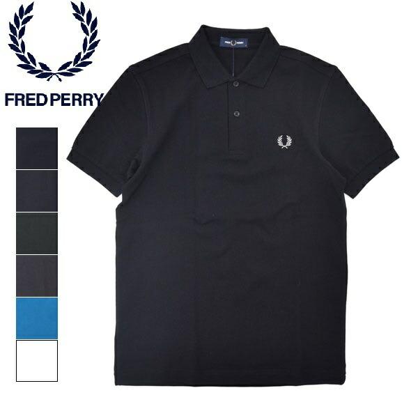 メンズ　Fred Perry　フレッドペリー　半袖　鹿の子　無地　ポロシャツ　M6000