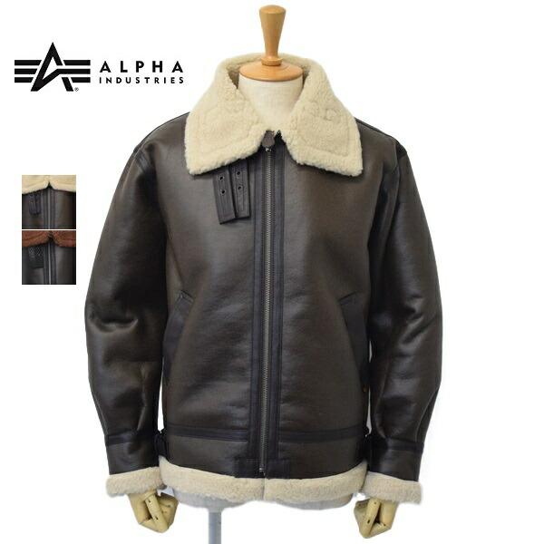 メンズ　ALPHA　INDUSTRIES　アルファ　インダストリーズ　フライトジャケット フェイクム...