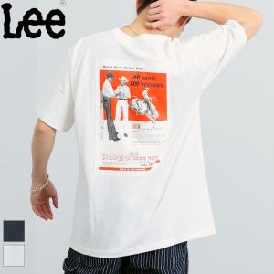 リー Lee  メンズ クルーネック バックプリント オールドアド ネオン ショートスリーブTee 半袖Tシャツ BACK PRINT S/S TEE　LT3134　｜bas-clothing