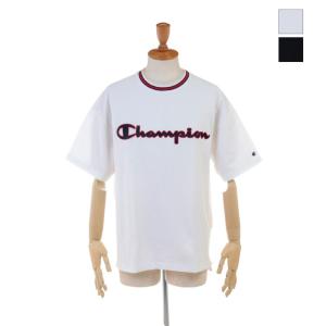 Champion チャンピオン メンズ ロゴ刺繍 鹿の子 リンガーTシャツ　C3-P309｜bas-clothing