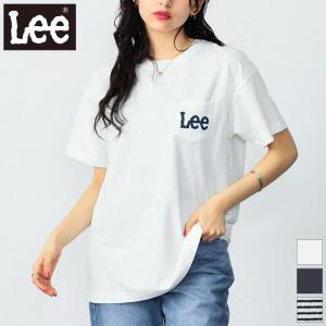 40%OFF Lee リー レディース ポケットロゴ 半袖Tシャツ クルーネック　LT7142｜bas-clothing