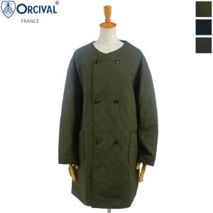 ORCIVAL オーチバル オーシバル レディース タイプライター キルトカラーレスコート　OR-A0078 MTY｜bas-clothing