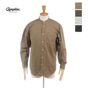 30%OFF Gymphlex ジムフレックス メンズ ツイル バンドカラーシャツ　長袖 J-1352 BIT｜bas-clothing