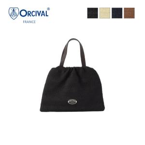 40%OFF ORCIVAL オーチバル オーシバル ナイロンメッシュ レザーハンドルポーチ ミニバッグ LEATHER HANDLE POUCH　OR-H0187 RLM｜bas-clothing