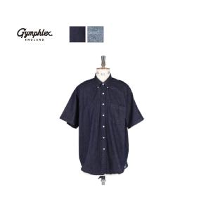 40%OFF Gymphlex ジムフレックス メンズ ライトデニム 半袖ビッグボタンダウンシャツ B.D. SHIRT S/S　GY-B0157 SDM｜bas-clothing