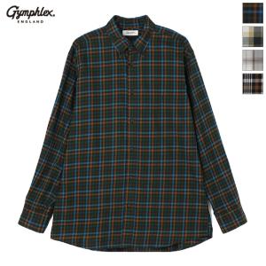 20%OFF Gymphlex ジムフレックス メンズ ボタンダウンシャツ チェック 長袖シャツ B.D. SHIRT L/S　GY-B0196 CTE｜bas-clothing