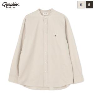 ジムフレックス Gymphlex メンズ バンドカラー長袖シャツ SOLID 無地 BAND COLLAR SHIRT L/S　GY-B0245 BIT