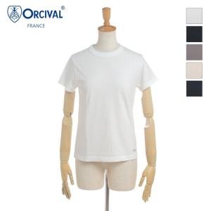 オーシバル オーチバル ORCIVAL レディース 無地 クルーネック 30s天竺 半袖Tシャツ 30s COTTON JERSEY　OR-C0075 SYT