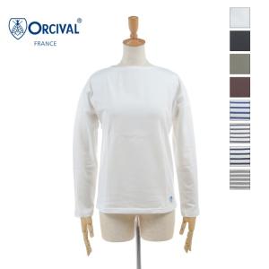 20%OFF ORCIVAL オーチバル オーシバル レディース ドロップショルダー ボートネック 長袖Tシャツ 40/2 JERSEY　OR-C0066 BFJ｜bas-clothing