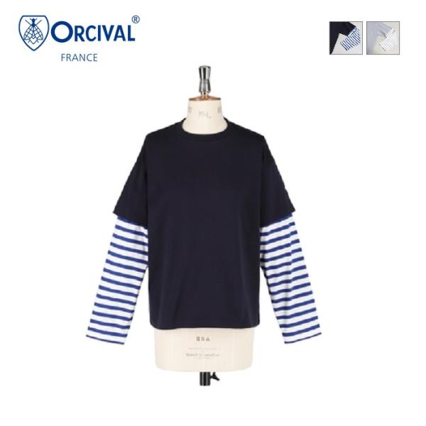 20%OFF ORCIVAL オーチバル オーシバル レディース レイヤードクルーネック プルオーバ...