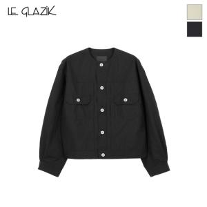 20%OFF Le glazik ル グラジック レディース カラーレスジャケット COLLARLESS JACKET　LG-A0319 VGT｜bas-clothing