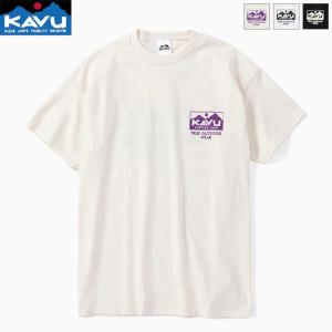 カブー KAVU  メンズ コットン トゥルーロゴ Tシャツ 半袖Tシャツ トップス True Logo Tee　19822032　｜bas-clothing