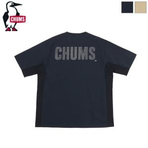 チャムス CHUMS メンズ エアトレイルストレッチチャムスシャツ 半袖Tシャツ トップス Airtrail Stretch CHUMS T-Shirt　CH01-2344　｜bas-clothing