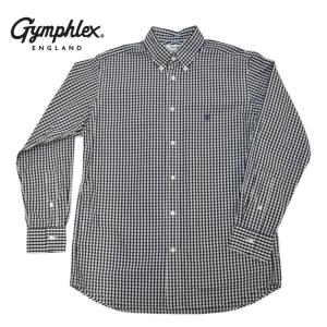 Gymphlexコットンチェック ボタンダウン 半袖シャツ MEN Mサイズ Gymphlex | コットンチェック ボタンダウン半袖シャツ MEN