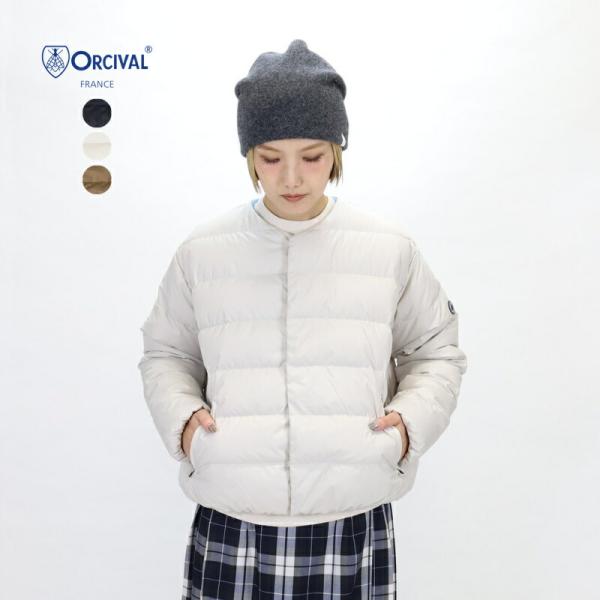 オーシバル ORCIVAL/ジャケット ダウン/ポリエステルタフタ ラウンドネック ブルゾン/OR-...