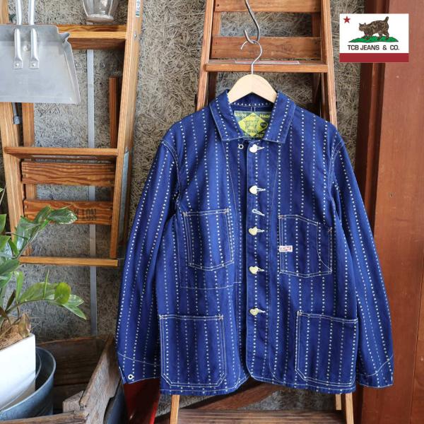 TCBジーンズ TCB jeans/キャットハート チョアコート パウ ストライプ Cathartt...