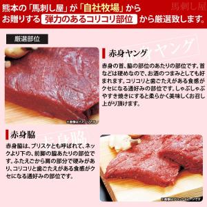 馬刺し 馬肉 熊本 厳選赤身C 弾力コリコリ部...の詳細画像1