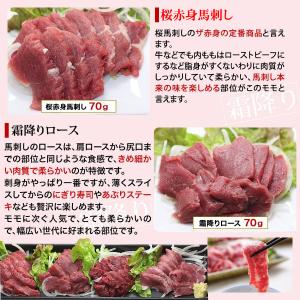 馬刺し ギフト 馬肉 熊本 国産 桜霜降り4点...の詳細画像2