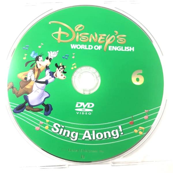 ディズニー英語システム シングアロング DVD 旧子役 6巻  b-778 DWE ワールドファミリ...