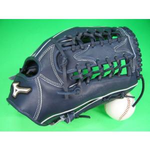型付け無料 ミズノ MIZUNO 海外モデル 硬式野球用 外野用 標準サイズ 12.5インチ ネイビ...