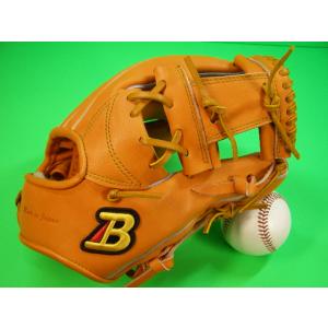 型付け加工済み ベルガード BELGARD 日本製 硬式用 内野用 右投げ用 オレンジ Bマークラベ...