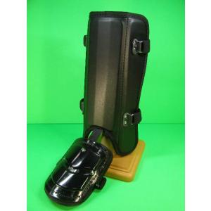 ベルガード BELGARD 高校野球対応 ブラック レッグガード プロ仕様 合皮巻きタイプ フットガ...