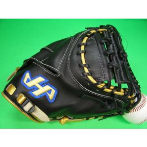 ハタケヤマ HATAKEYAMA 海外モデル 硬式野球用 キャッチャーミット ブラック×ゴールド 硬...