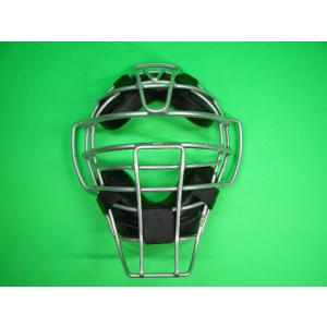 ベルガード BELGARD 審判用マスク 軟式野球用 JSBB公認マークあり シルバーフレーム×ブラ...