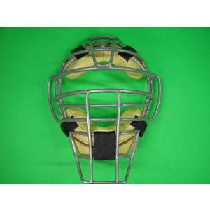 ベルガード BELGARD 審判用マスク 軟式野球用 JSBB公認マークあり シルバーフレーム×クリ...