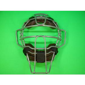 【試着のみ】ミズノプロ　硬式用キャッチャーマスク　チタンフレーム　シルバー MIZUNO（ミズノ） 【MIZUNO PRO】ミズノプロ 硬式用チタンマスク 捕手