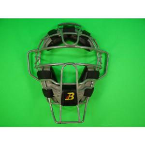 メジャースタイル 審判用マスク ソフトボール用 ベルガード BELGARD シルバーフレーム×グレー...