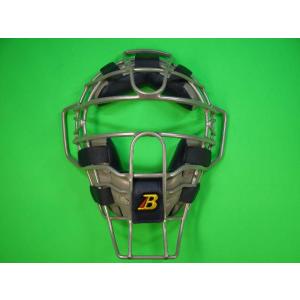 メジャースタイル 審判用マスク ソフトボール用 ベルガード BELGARD シルバーフレーム×グレー...