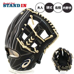 アシックス 硬式 グローブ グラブ 内野手用 右投げ用 GOLDSTAGE i-Pro 高校野球対応 ブラック 3121B194 asics｜baseballparkstandin