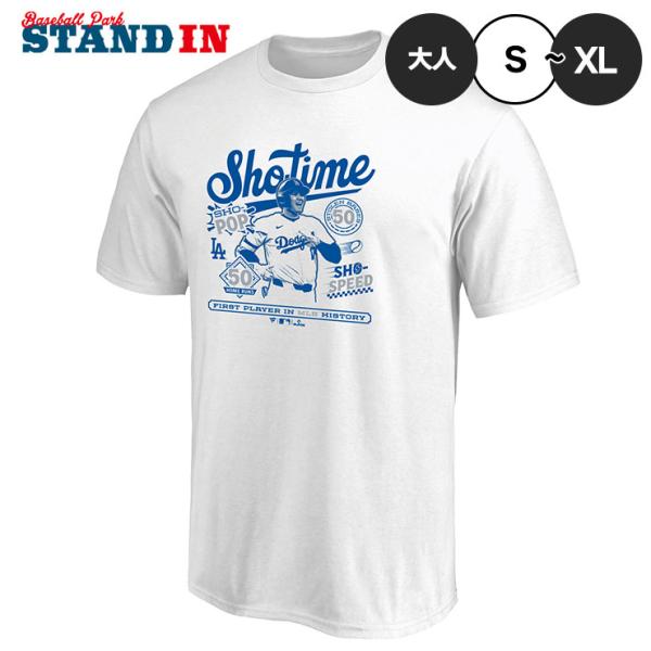 大谷翔平 50-50 達成記念 Tシャツ 半袖 50/50 CLUB SHOTIME 大人 メンズ ...
