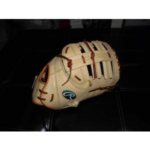 ローリングス　ロード限定　軟式用ファーストミット　キャメル×タン×グリーン　右投げ用｜baseballshop-road