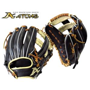 ATOMS 野球 アトムズ 軟式内野手用グラブ ACN-026 ブラック×C ATOMS 野球 アトムズ 軟式内野手用グラブ ACN-026 ブラック×C