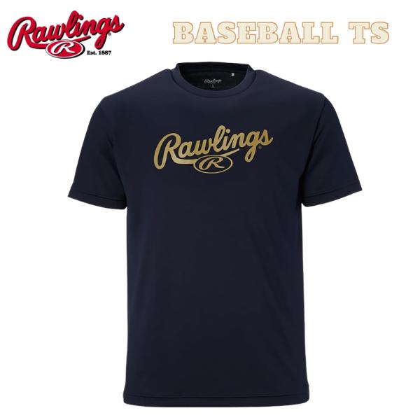 野球 ローリングス 野球 Tシャツ スクリプトロゴ 半袖Tシャツ AST13F05 Lサイズ 一般用