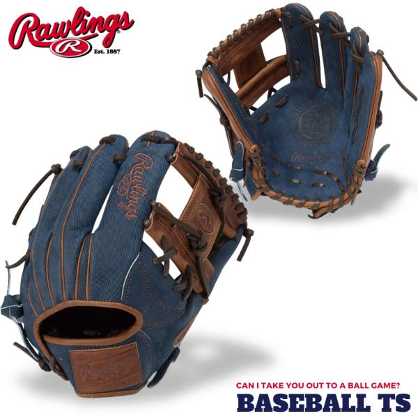 ローリングス 軟式内野手用グラブ GR5FHJN62 ネイビー HOHプロエクセル ジーンズ 一般 ...