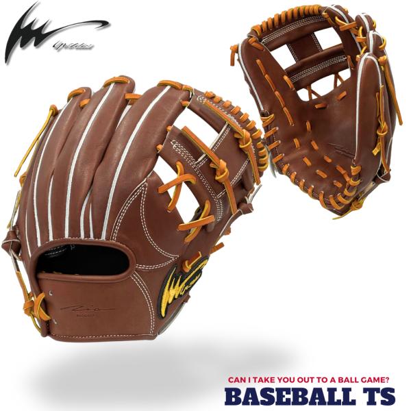 アイピーセレクト 硬式内野手用グラブ Ip.RD-Gr チョコ 二塁・遊撃手 GREAL COLLE...