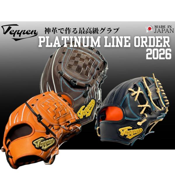 2026年 てっぺん Teppen グローブ 硬式 オーダー グラブ PLATINUM LINE キ...
