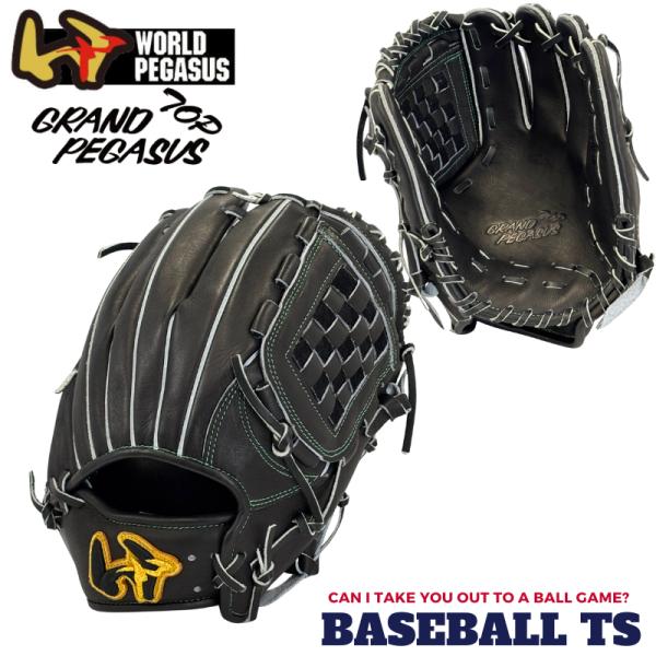 ワールドペガサス硬式軟式兼用グラブ 投手兼内野手用 WGN6PT56SPS ブラック グランドペガサ...