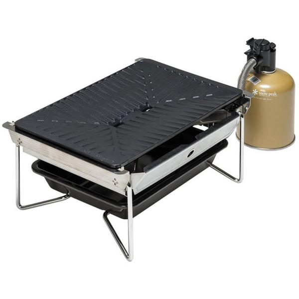 スノーピーク グリルバーナー 雪峰苑 (GS-355) ／ 鉄板 ガスバーナー キャンプ OD缶使用...