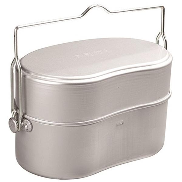 エバニュー 山岳飯盒弍型 (EBY636) ／ ハンゴウ 登山 キャンプ アルミニウム メスティン ...