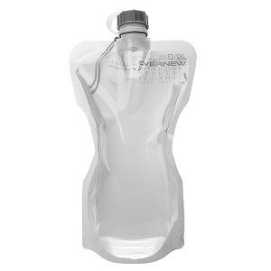 エバニュー ウォーターキャリー 900ml グレー (EBY667) ／ ソフトボトル 0.9L 登山 キャンプ 軽量 コンパクト収納 テント泊 長期縦走｜basecamp-jp