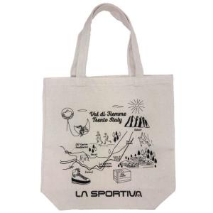 スポルティバ マップトートバッグ  ／ サブバッグ エコバッグ 10L 肩掛け コットン ブランドオリジナルバッグ イタリアの町周辺をモチーフ