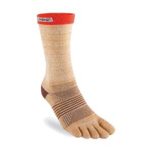 インジンジ トレイル ミッドウェイトクルー レディース  ／ 5本指ソックス トレラン 登山 吸汗速乾 ランニング アーチサポート