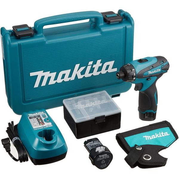 【在庫有・即納】マキタ makita 充電式ドライバドリル 10.8V 1.3Ah バッテリー2個付...